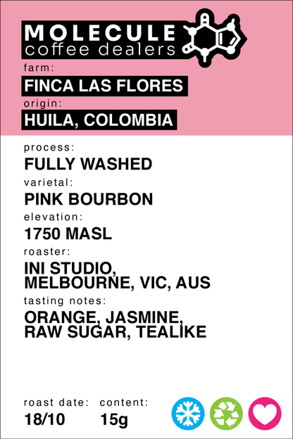 Finca Las Flores, Colombia - Fully Washed / INI Studio // 15g