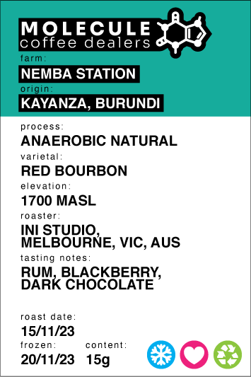 Nemba Station - Kayanza, Burundi  - Anaerobic Natural  / INI Studio //
